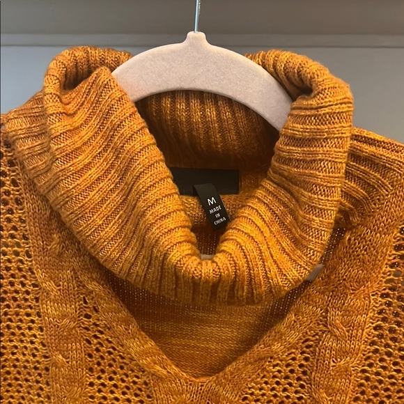 Allison Brittney Cowl Neck Sweater - Warm Orange - Picture 3 of 6